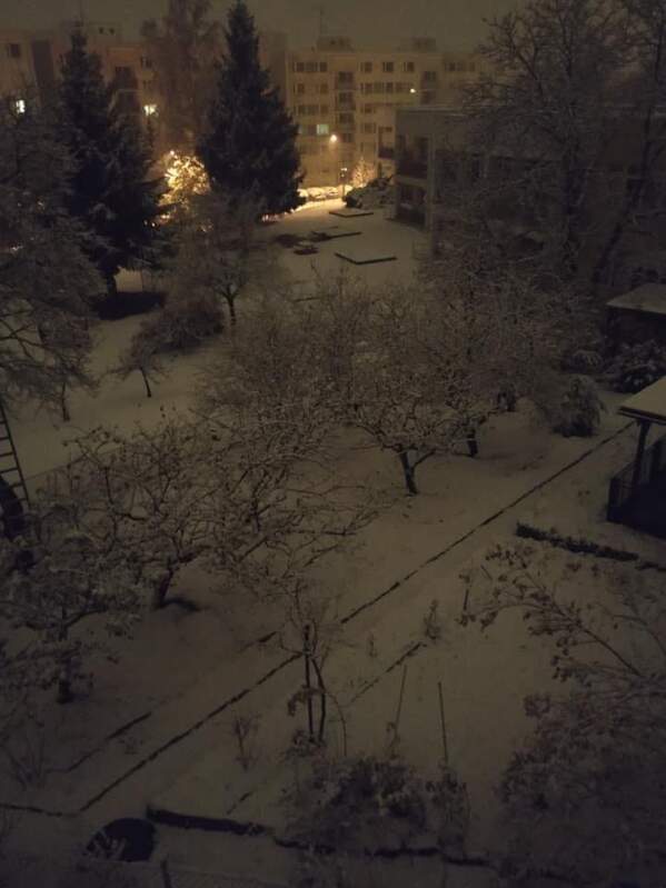 У Чехії випав сніг (фото)