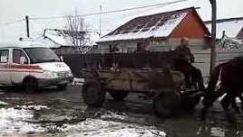 Відео як на Закарпатті коні швидку тягнули Відео як на Закарпатті коні швидку тягнули