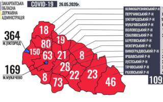 В Ужгороді один випадок захворювання на коронавірус, в Мукачеві жодного