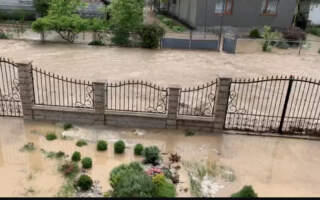 Село на Закарпатті після зливи стало Венецією (відео)