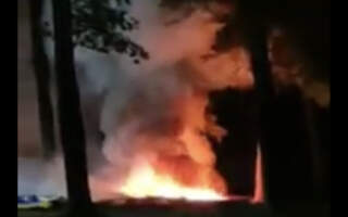 Відео масштабної пожежі в Ужгороді