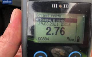 У Мукачеві зупинили водія з вмістом алкоголю в крові у 13 разів більше за норму