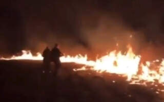 Масштабна пожежа на Закарпатті (ФОТО)
