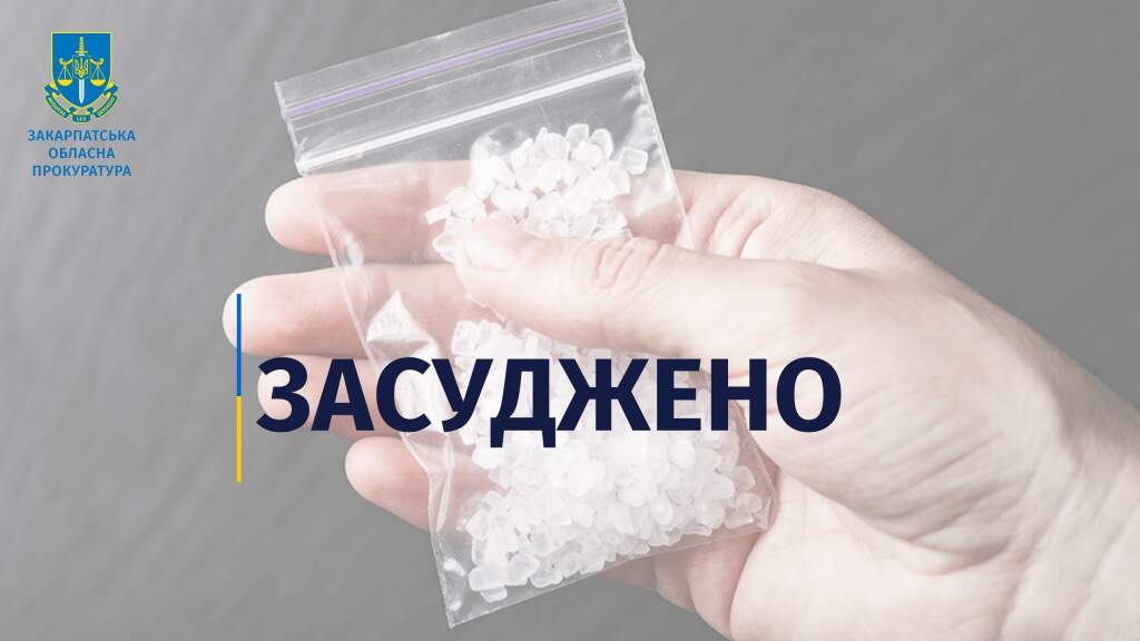 За торгівлю метамфетаміном жителя Виноградова засудили до 6 років ув’язнення з конфіскацією майна